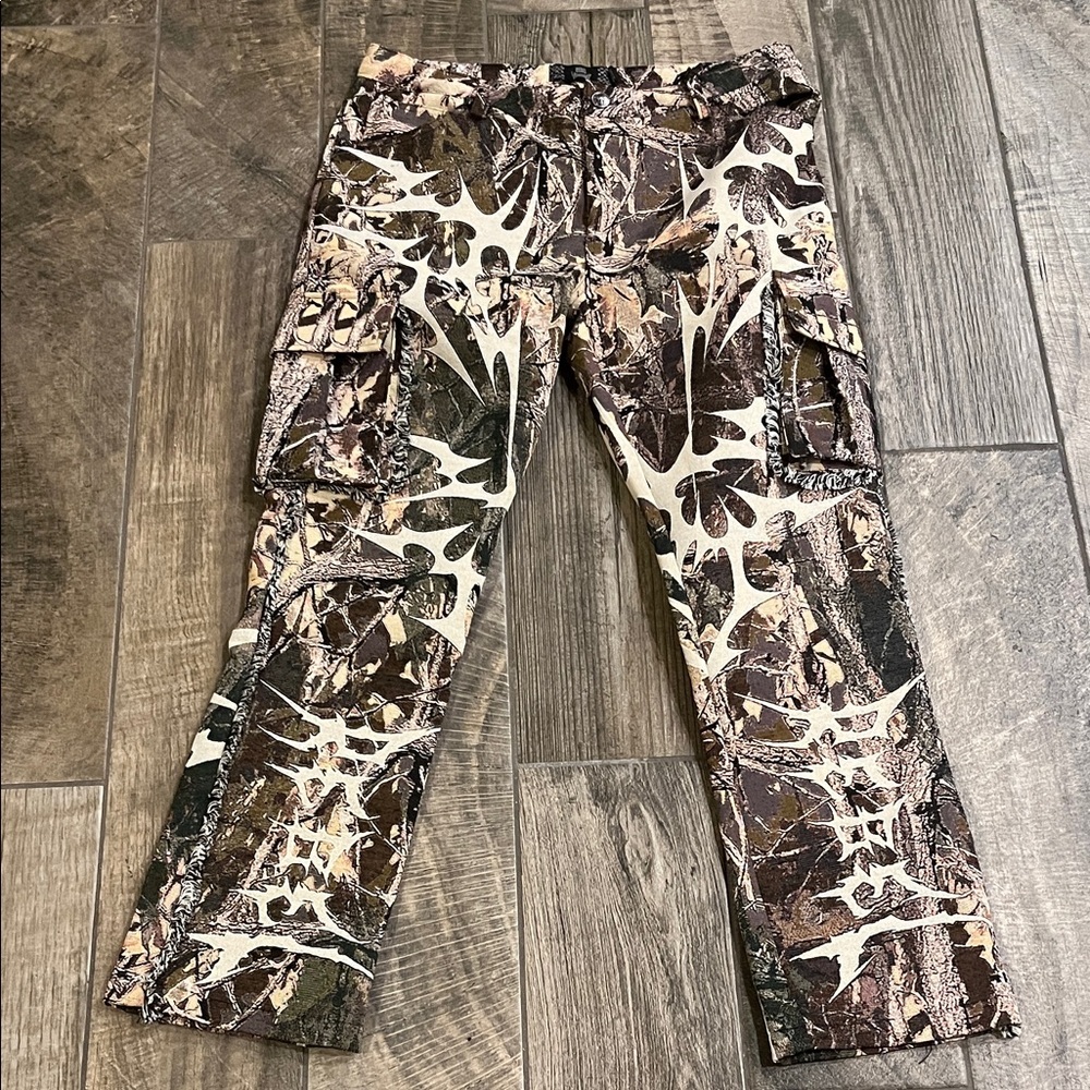 Men's Rebel Vengeance Woodland Camo Cargo Pants